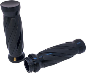 Pro One Perf.Mfg. Grip Twisted Rub Blk Tbw Grips Pro One Perf.Mfg.