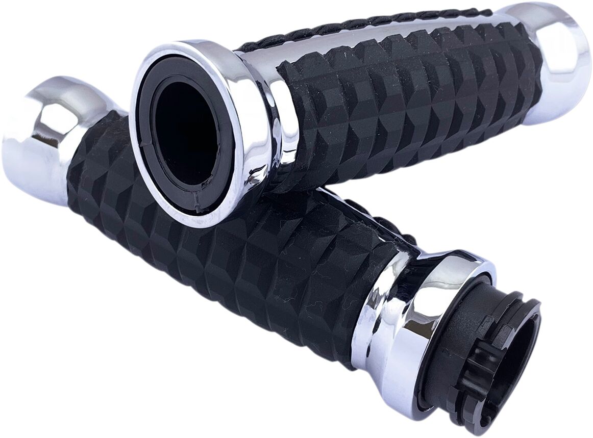 Drag Specialties Grip Chr Grenade Grip 82+ Grips Drag Specialties