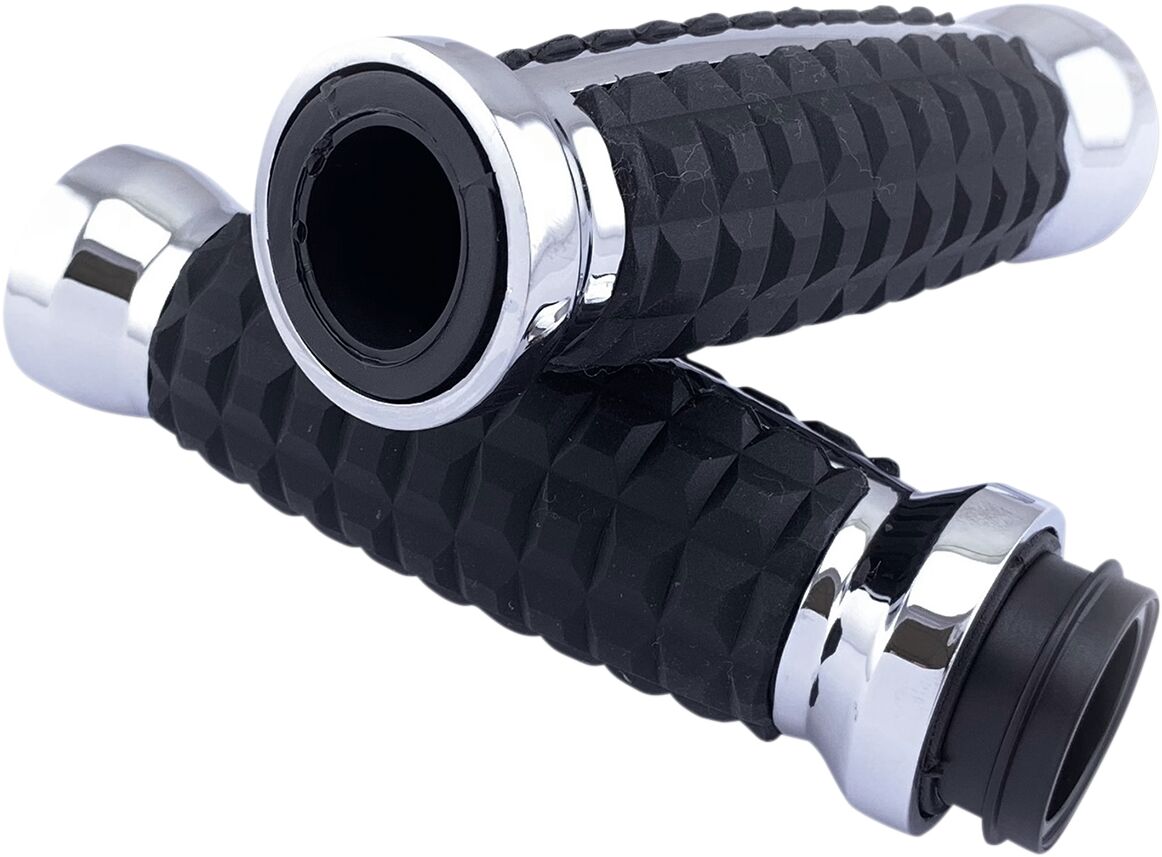 Drag Specialties Grip Chr Grenade Grip Tbw Grips Drag Specialties