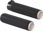 Knurled Grips Dual-Cable, Titanium Grips Arlen Ness