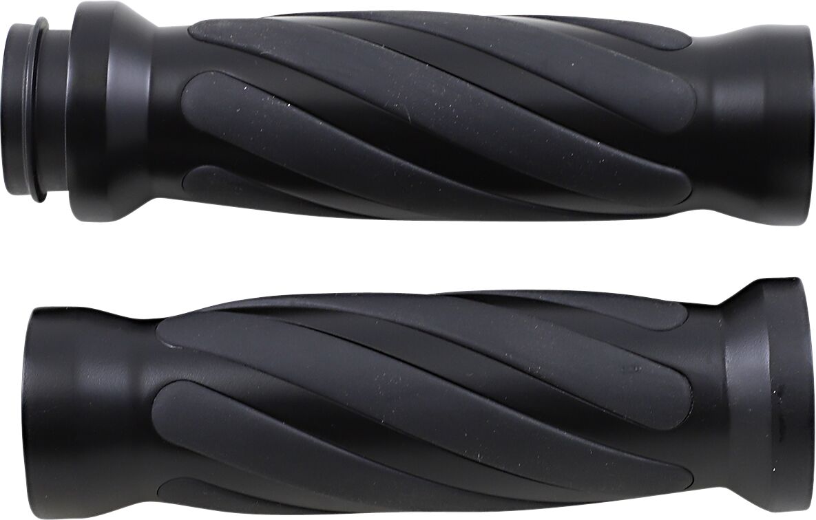 Drag Specialties Grip Mblack Twisted Tbw Grips Drag Specialties