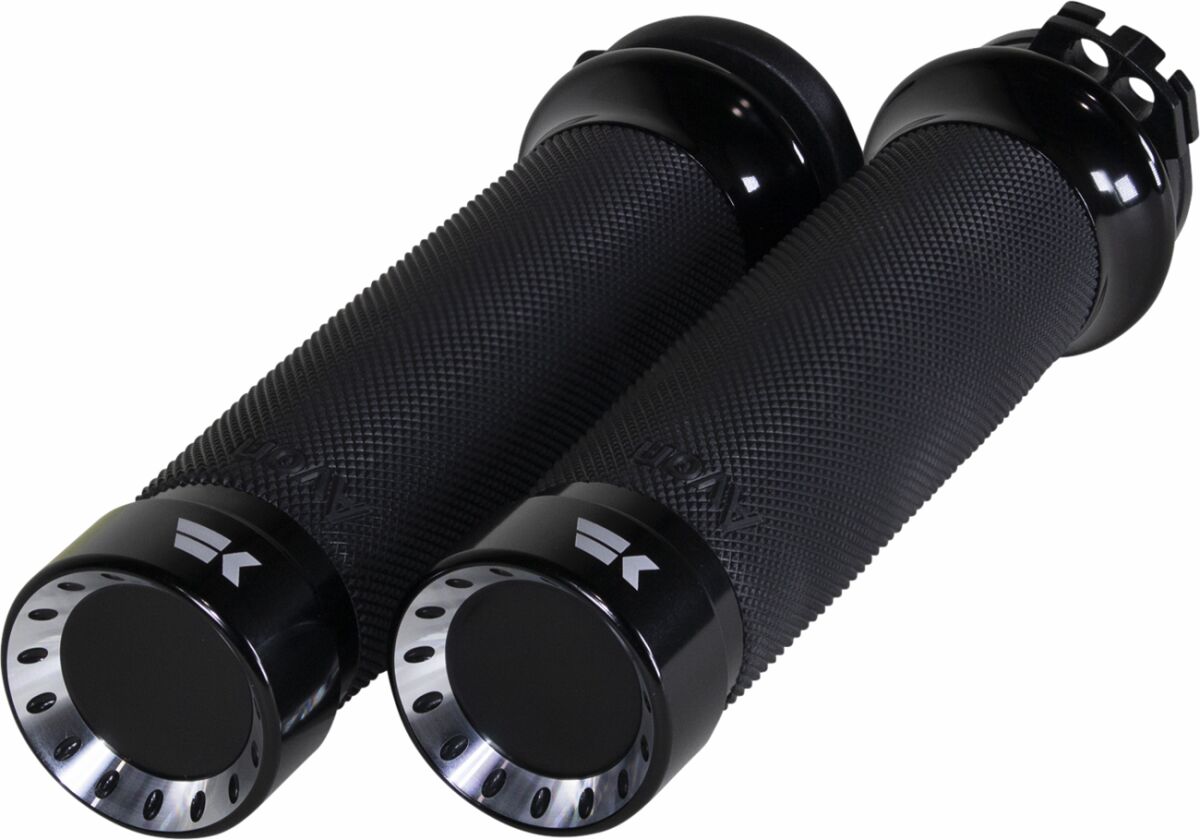 Khrome Werks Grip Custom Turbine Cbl B Grips Khrome Werks
