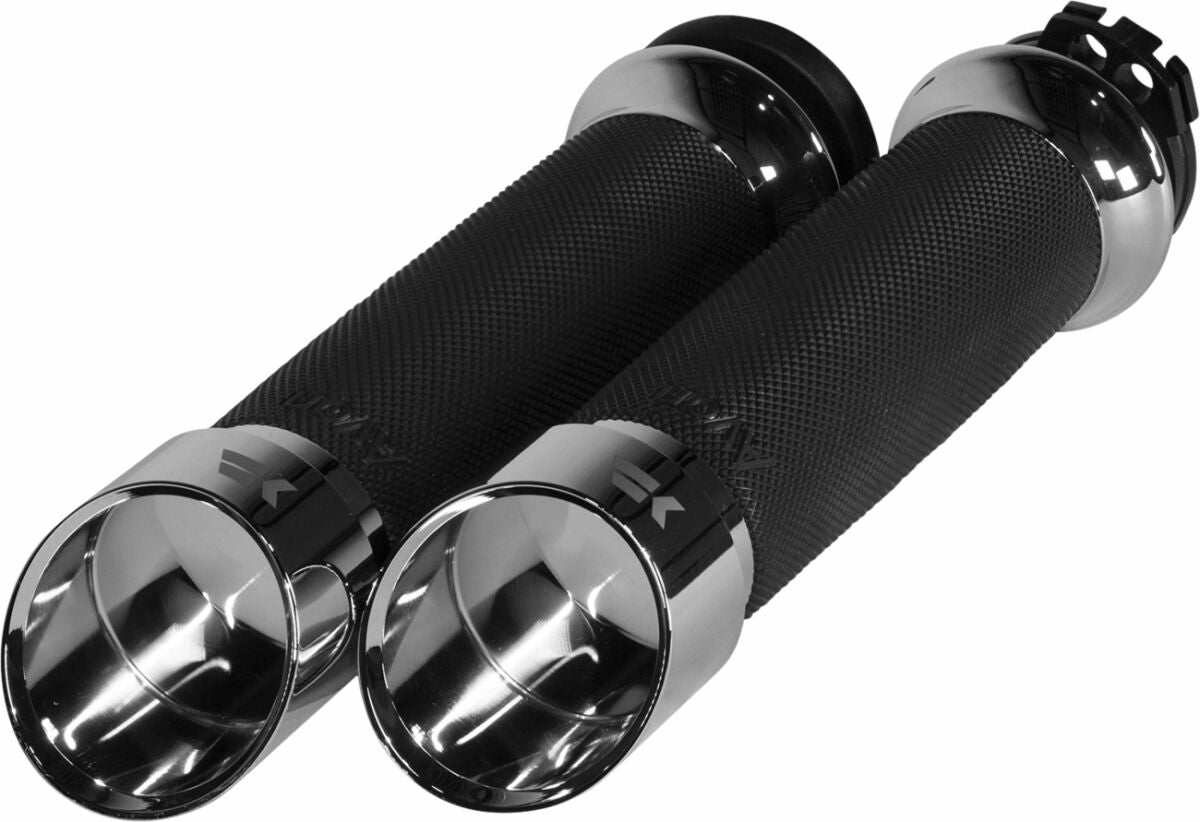 Khrome Werks Grip Custom Edge Cbl Ch Grips Khrome Werks