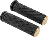 Diamond Grips Dual-Cable, Brass Grips Arlen Ness