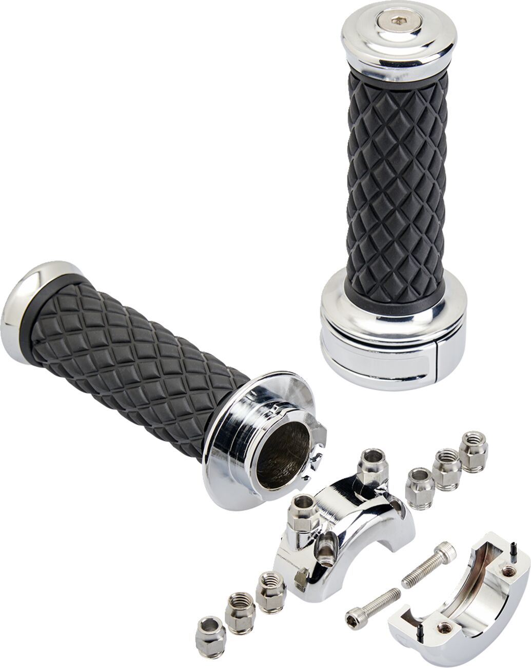 Biltwell Grips Alumicore Cstm Chr Grips Biltwell