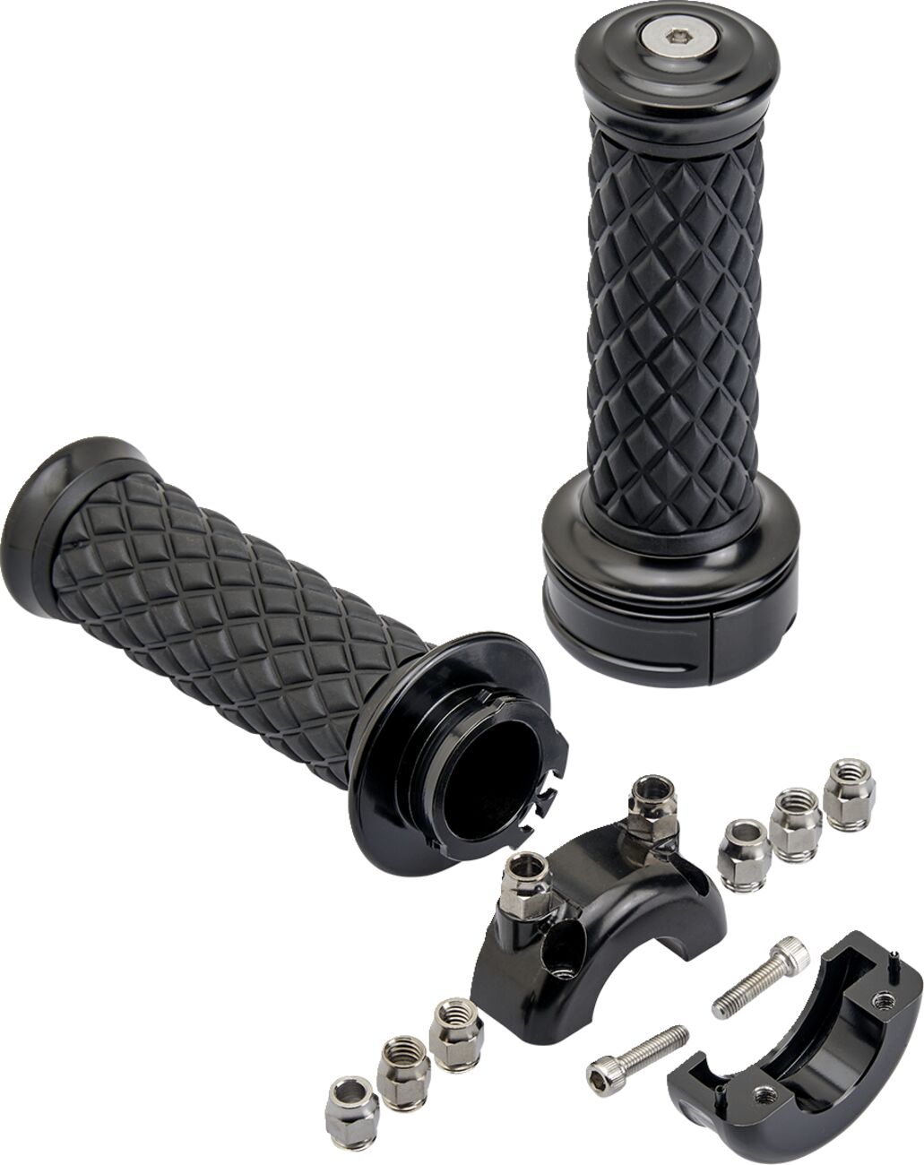 Biltwell Grips Alumicore Cstm Blk Grips Biltwell