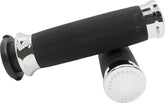 1" Custom Contour Grips Dual-Cable, Chrome Grips Slyfox