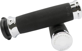 1" Custom Contour Grips Dual-Cable, Chrome Grips Slyfox