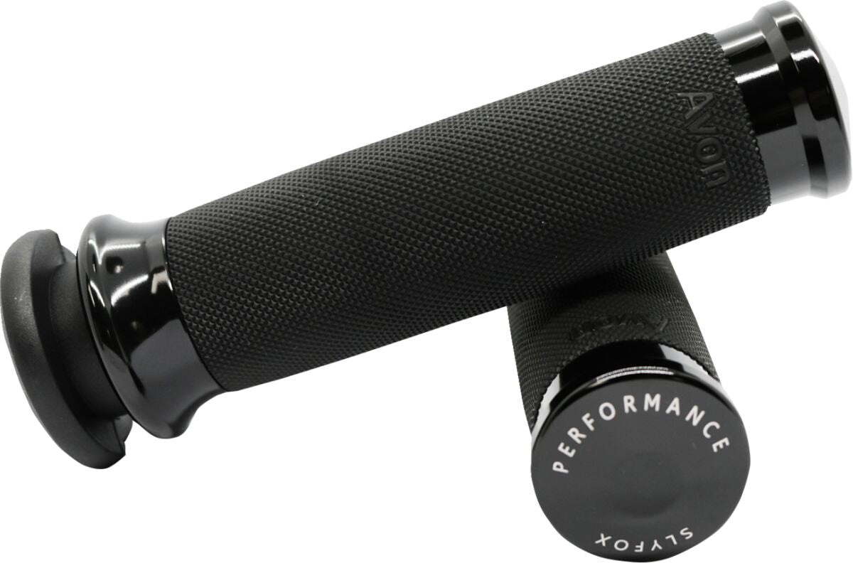 1" Custom Contour Grips Dual-Cable, Black Grips Slyfox