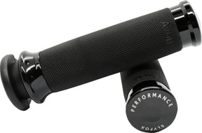 1" Custom Contour Grips Dual-Cable, Black Grips Slyfox
