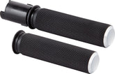 Arlen Ness Knurled Grips, Chrome - 24+ Touring Grips Arlen Ness
