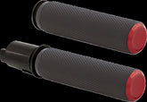 Arlen Ness Knurled Grips, Red - 24+ Touring Grips Arlen Ness