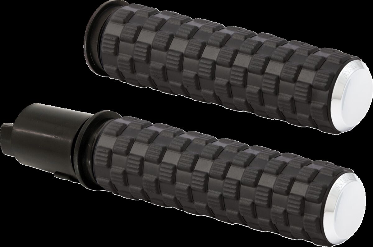 Arlen Ness AirTrax Grips, Chrome - 24+ Touring Grips Arlen Ness