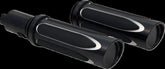 Arlen Ness Deep Cut® Comfort Grips, Black - 24 Touring Grips Arlen Ness