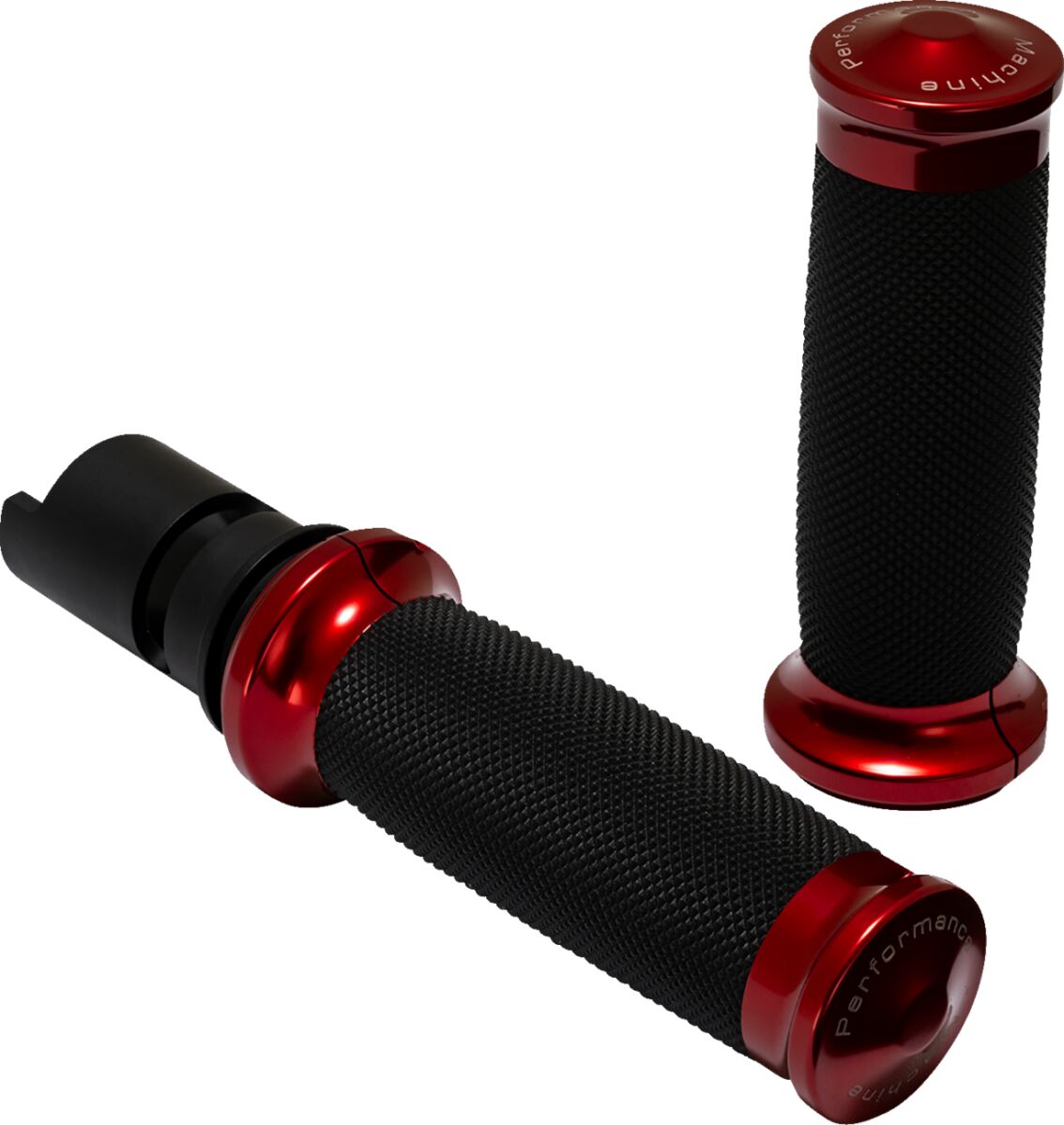 Performance Machine (Pm) Grip Pm Contour Red Tbw 24 25 HANDLEBAR GRIPS Performance Machine