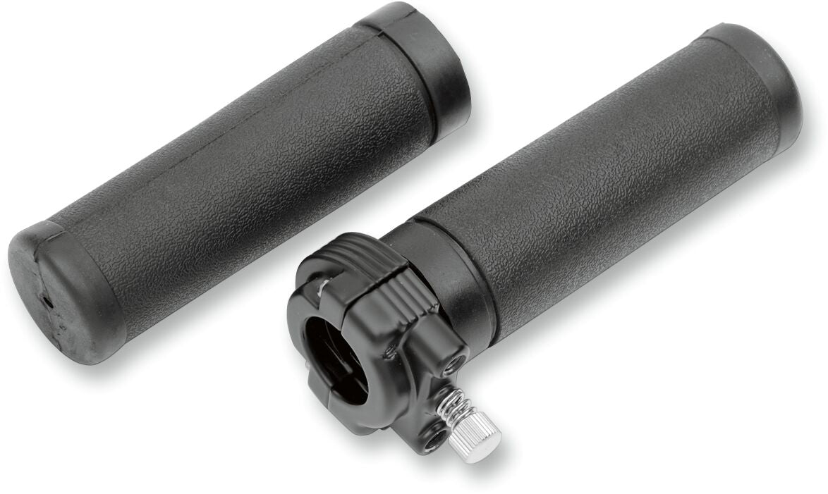 Drag Specialties Throttle Assy 2 Cbl Blk HANDLEBAR THROTTLE ASSEMBLIES- Drag Specialties