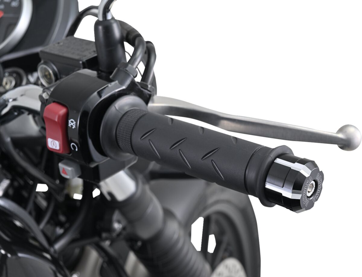 Daytona Handlebar Barend W Black HANDLEBAR END CAPS Daytona