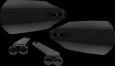 Memphis Shades Hd Hand Guards, Black Opaque - 24 Touring Road Glide Handguards Memphis Shades