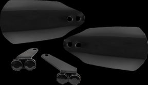 Memphis Shades Hd Hand Guards, Black Opaque - 24 Touring Road Glide Handguards Memphis Shades