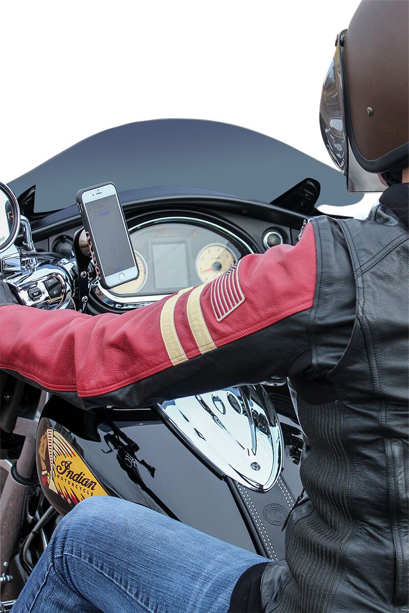 Klock Werks Device Mount Iomounts™ Indian Black Handlebar Mounted Accessories Klock Werks