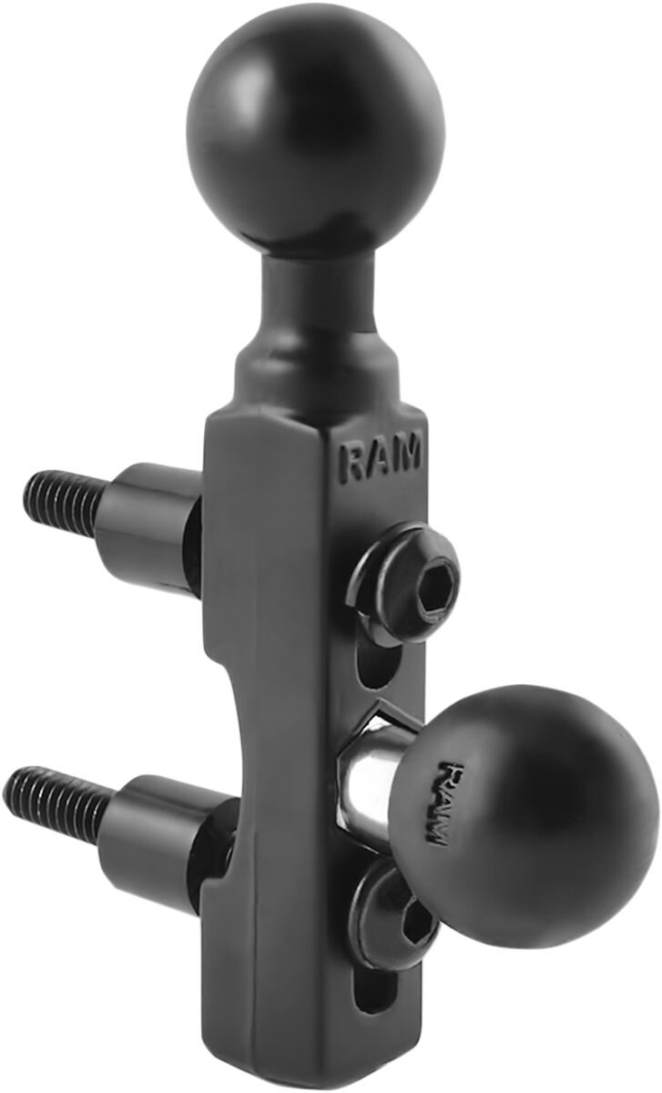 Ram Mounts Base Hbr/Brk/Clth 2 Ball HANDLEBAR-MOUNTED ACCESSORIES Ram Mounts