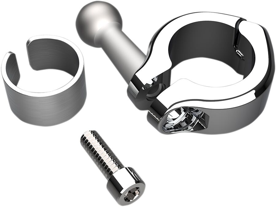 Ciro Clamp Alum Chr 7/8 1 HANDLEBAR-MOUNTED ACCESSORIES Ciro