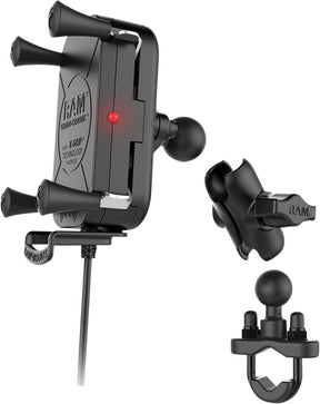 Ram Mounts Kit Toughchrg Xgrip Ubolt HANDLEBAR-MOUNTED ACCESSORIES Ram Mounts