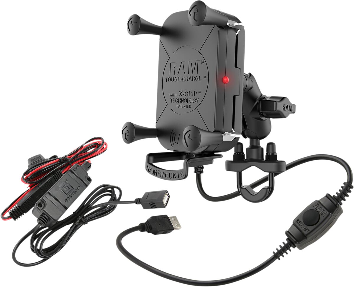 Ram Mounts Kit Toughchrg Xgrip Ubolt HANDLEBAR-MOUNTED ACCESSORIES Ram Mounts