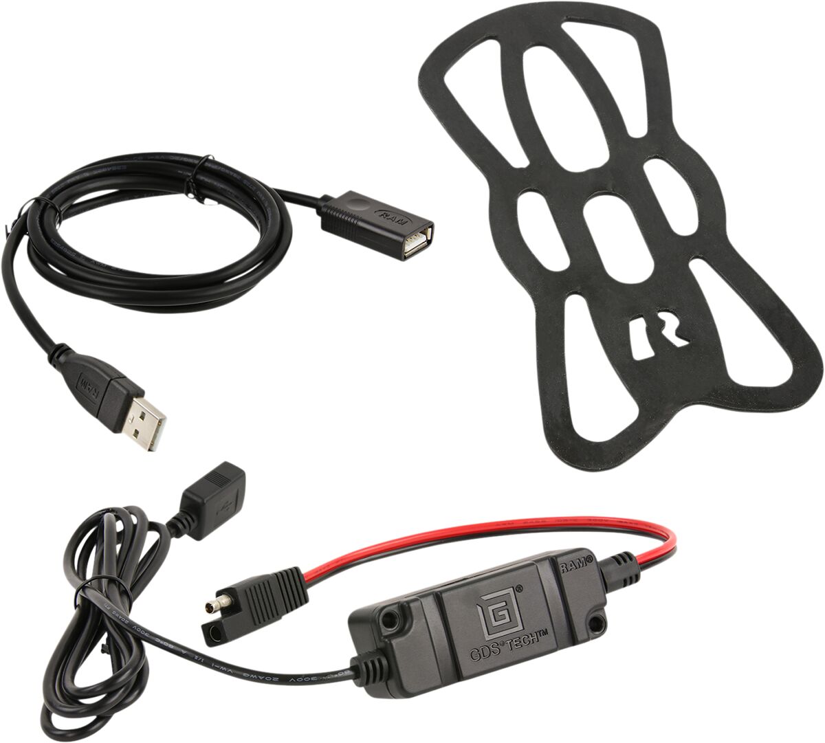 Ram Mounts Kit Toughchrg Xgrip Ubolt HANDLEBAR-MOUNTED ACCESSORIES Ram Mounts