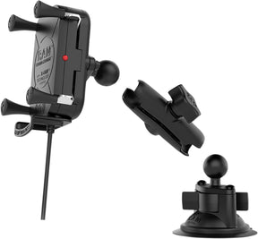 Ram Mounts Kit Toughchrg Xgrip Suct HANDLEBAR-MOUNTED ACCESSORIES Ram Mounts