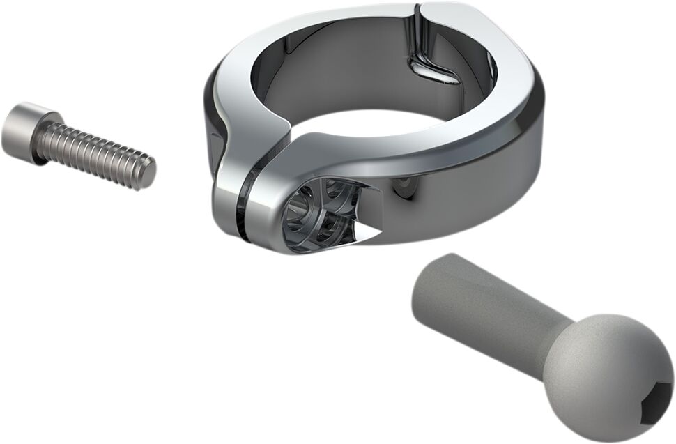 Ciro Clamp W/Ball Mnt 1.5 Chr HANDLEBAR-MOUNTED ACCESSORIES Ciro