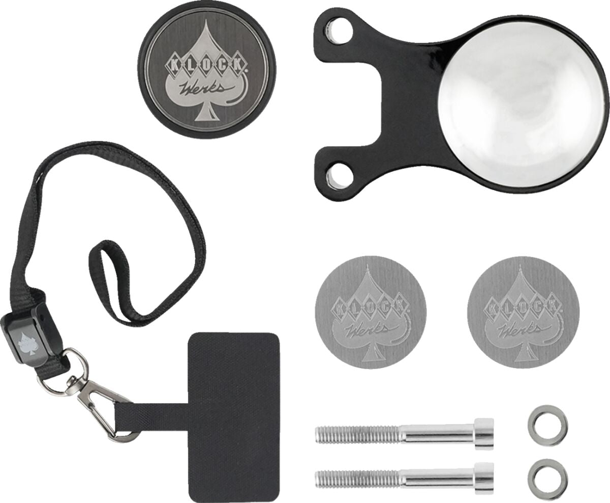 Klock Werks Ambidextrous Mount I Omount™ Challenger Black Handlebar Mounted Accessories Klock Werks