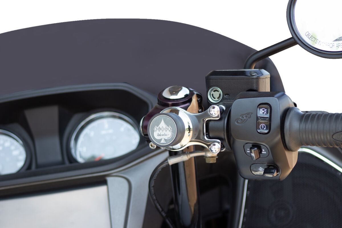 Klock Werks Ambidextrous Mount I Omount™ Challenger Chrome Handlebar Mounted Accessories Klock Werks