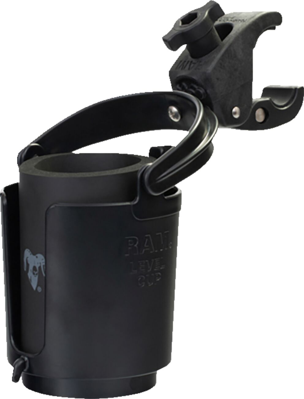 Ram Mounts Tough-Claw™ Mount with Level Cup™ Drink Holder Handlebar Mounted Accessories Ram Mounts