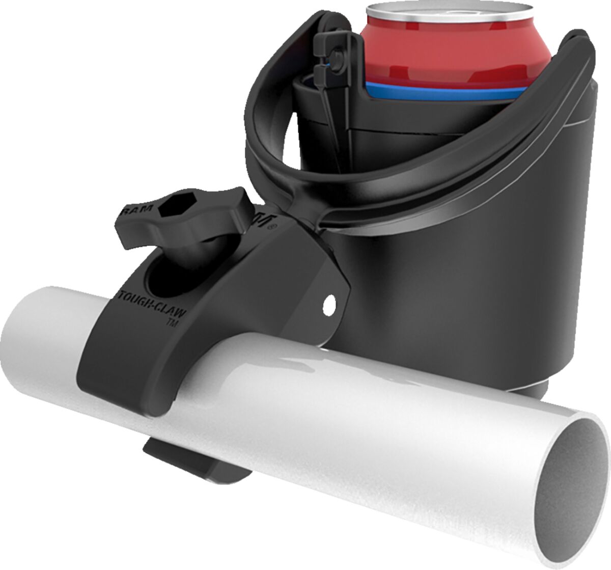 Ram Mounts Tough-Claw™ Mount with Level Cup™ Drink Holder Handlebar Mounted Accessories Ram Mounts