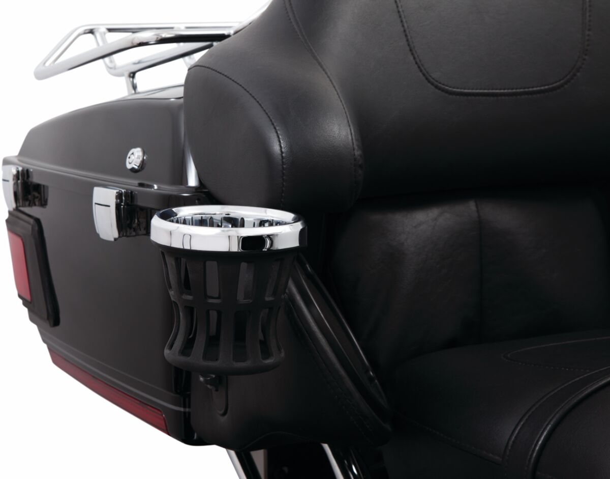 Ciro Drink Holder Gen 2 Chrome Passenger Black Mount Handlebar Mounted Accessories Ciro