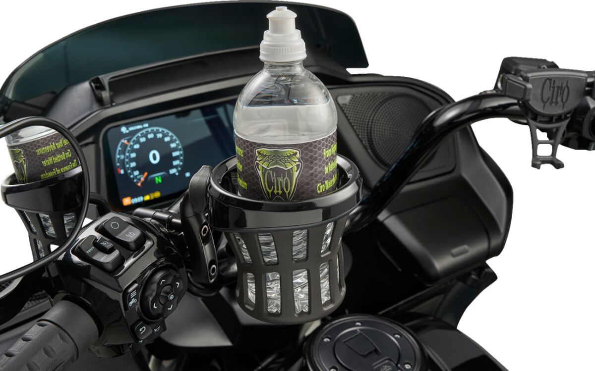 Ciro Holder Drink Big Ass Gen 2 Bla HANDLEBAR-MOUNTED ACCESSORIES Ciro