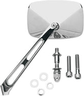 Drag Specialties Air Stem Mirror Rectngulr MIRRORS Drag Specialties