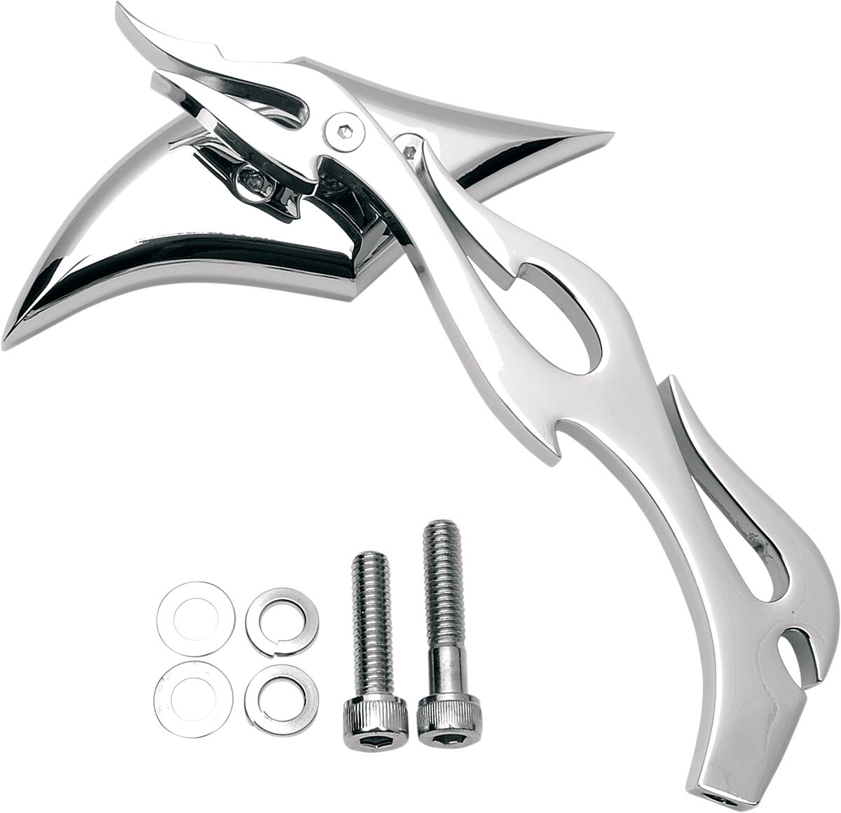 Drag Specialties Mirror Goth/Flame Right MIRRORS Drag Specialties