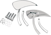 Drag Specialties Mirror Teardrop 2 Stems MIRRORS Drag Specialties