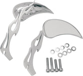 Drag Specialties Mirrors Flame / Flame MIRRORS Drag Specialties