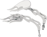 Drag Specialties Mirror 3 D Flame/Flame MIRRORS Drag Specialties