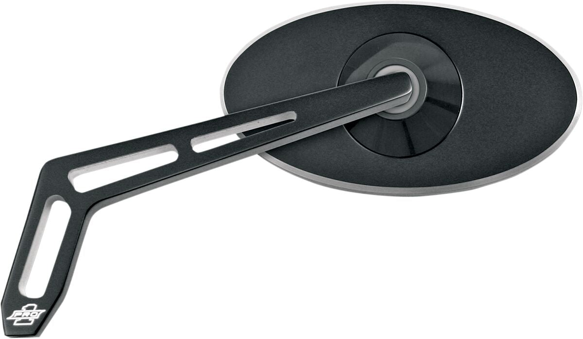 Pro One Perf.Mfg. Mirror Cutout Oval Lt Blk MIRRORS Pro One Perf.Mfg.