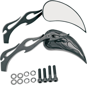 Drag Specialties Mirror Flm/Flm Stm Blk MIRRORS Drag Specialties