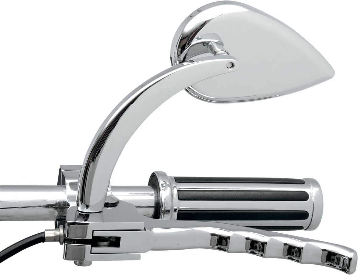 Drag Specialties Mirror T Drop Chr L. Stm MIRRORS Drag Specialties