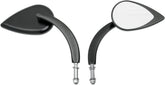 Drag Specialties Mirror T Drop Blk L. Stm MIRRORS Drag Specialties