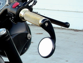 Todd's Cycle Mirror Bar End Right Blk MIRRORS Todd's Cycle