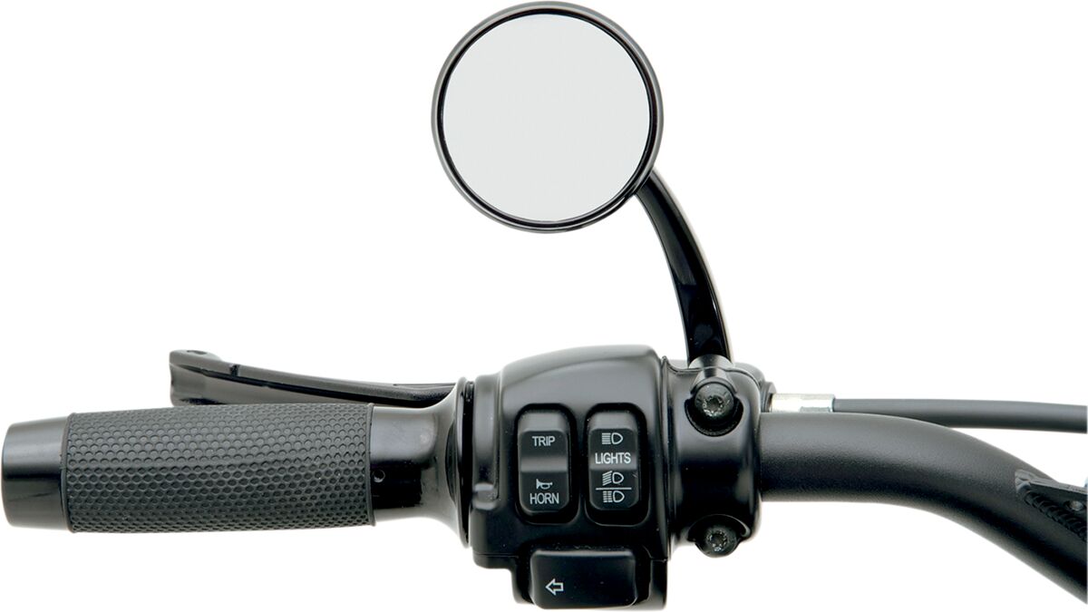 Todd's Cycle Mirror Shooter Left Blk MIRRORS Todd's Cycle