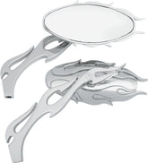 Drag Specialties Mirror Ovl Flm Chr MIRRORS Drag Specialties