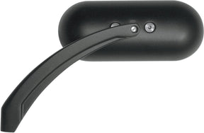 Drag Specialties Mirror Oval Hotop Flatblk MIRRORS Drag Specialties